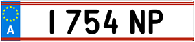 Trailer License Plate